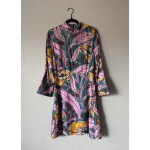 MARNI Bellewoods Floral Print Dress Womens Size 38 Vintage Inspired Retro Boho